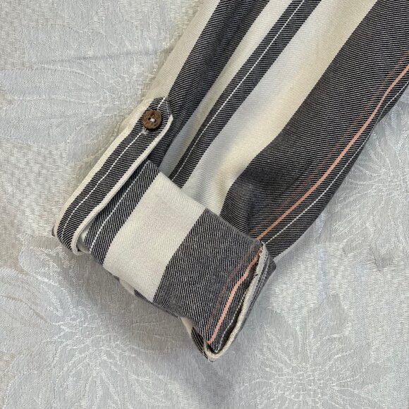 Daytrip from Buckle Henley Long Sleeve Striped Long Shirt - Picture 8 of 15